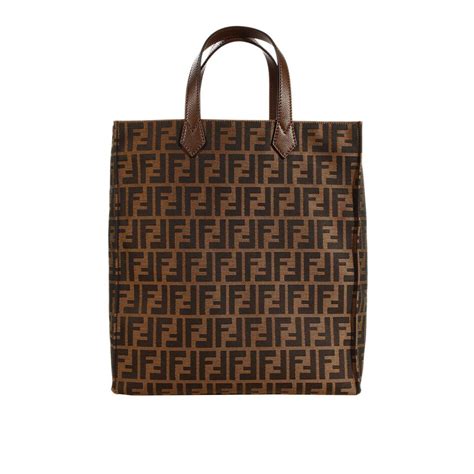 fendi tote bag in tela in marrone|Borse tote per Donna: la shopping bag .